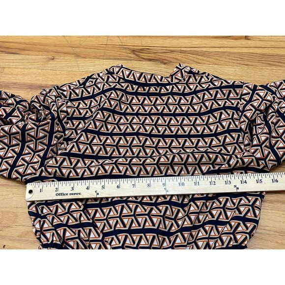 Anthropologie Francesca's Women's S Dress Brown Polyester Shift Roll Tab Sleeve - Picture 7 of 9